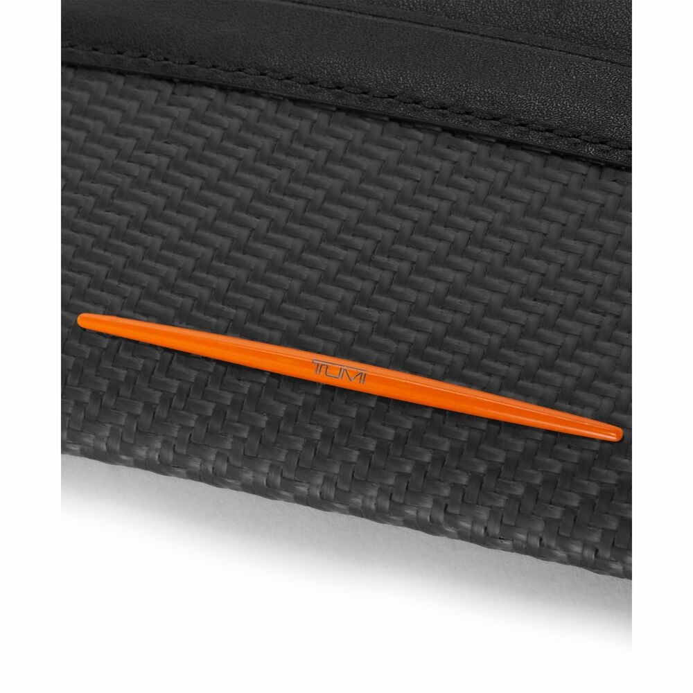 Tumi I McLaren Slim Card Case Carbon/Papaya