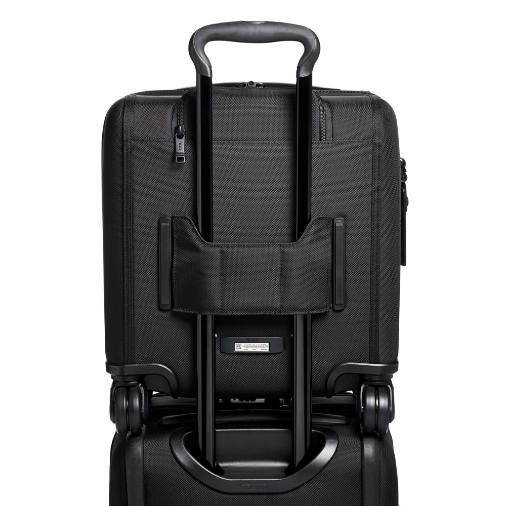 Small Compact 4 Wheeled Brief Black