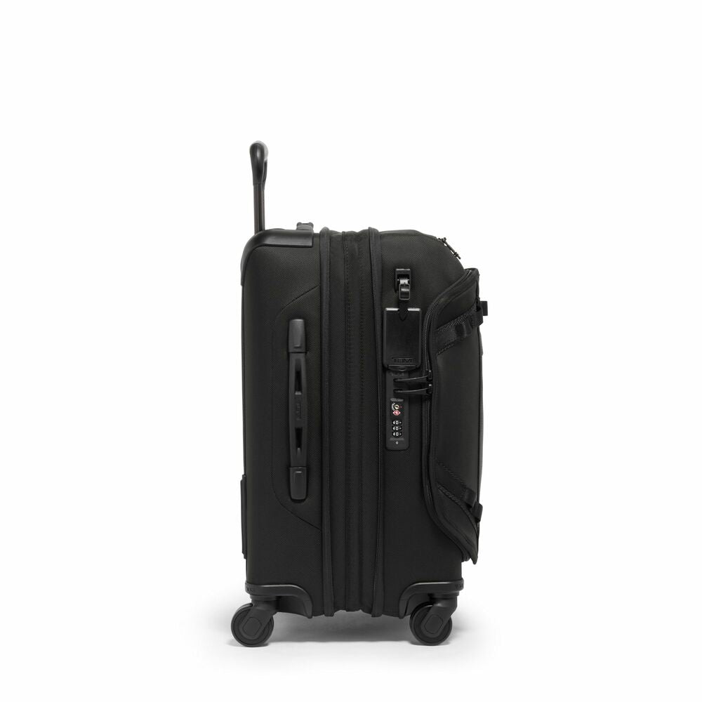 Alpha Bravo International Front Lid Expandable 4 Wheels Carry-On Black