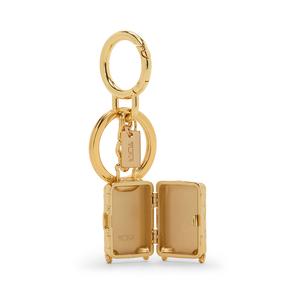 Key Fobs 19 Degree Luggage Key Holder and Charm Gold