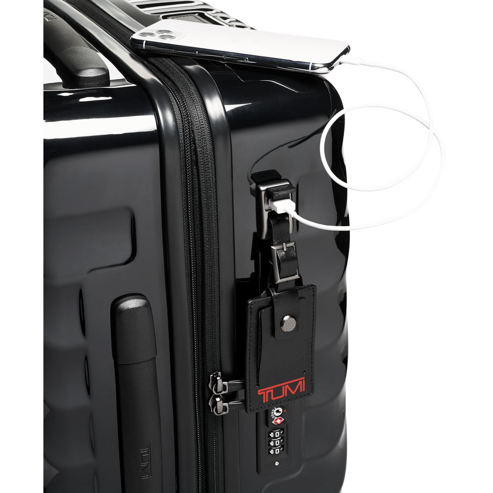 International Expandable 4 Wheeled Carry-On Black