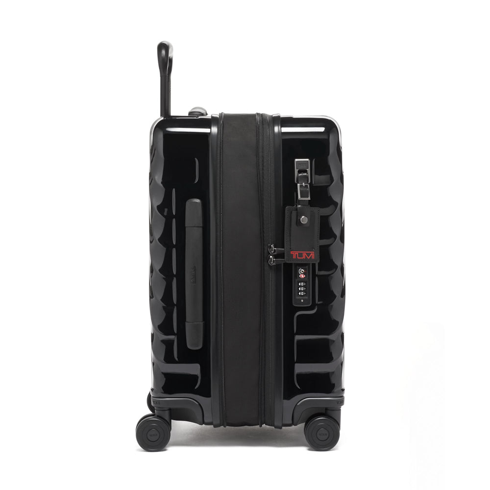 International Expandable 4 Wheeled Carry-On Black