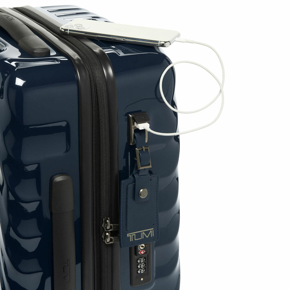 International Expandable 4 Wheels Carry On Navy