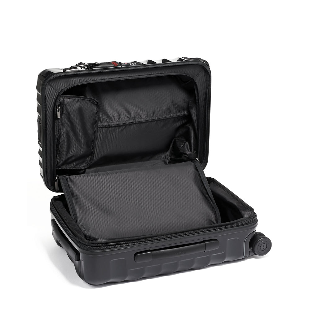 International Expandable 4 Wheeled Carry-On Black