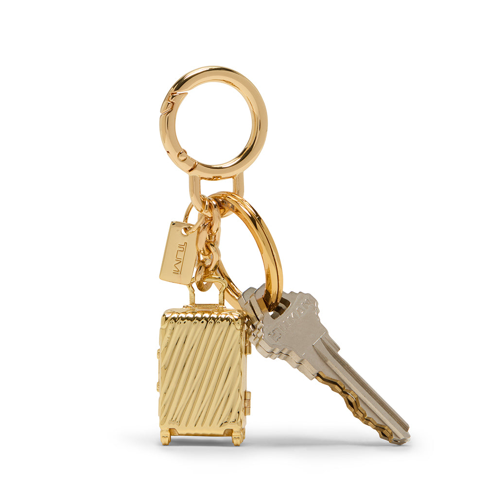 Key Fobs 19 Degree Luggage Key Holder and Charm Gold