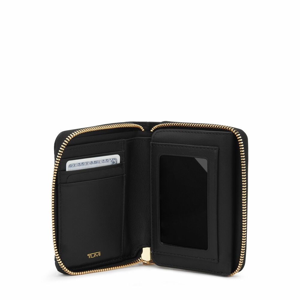 Voyageur SLG Tri-Fold Zip-Around Black/Gold